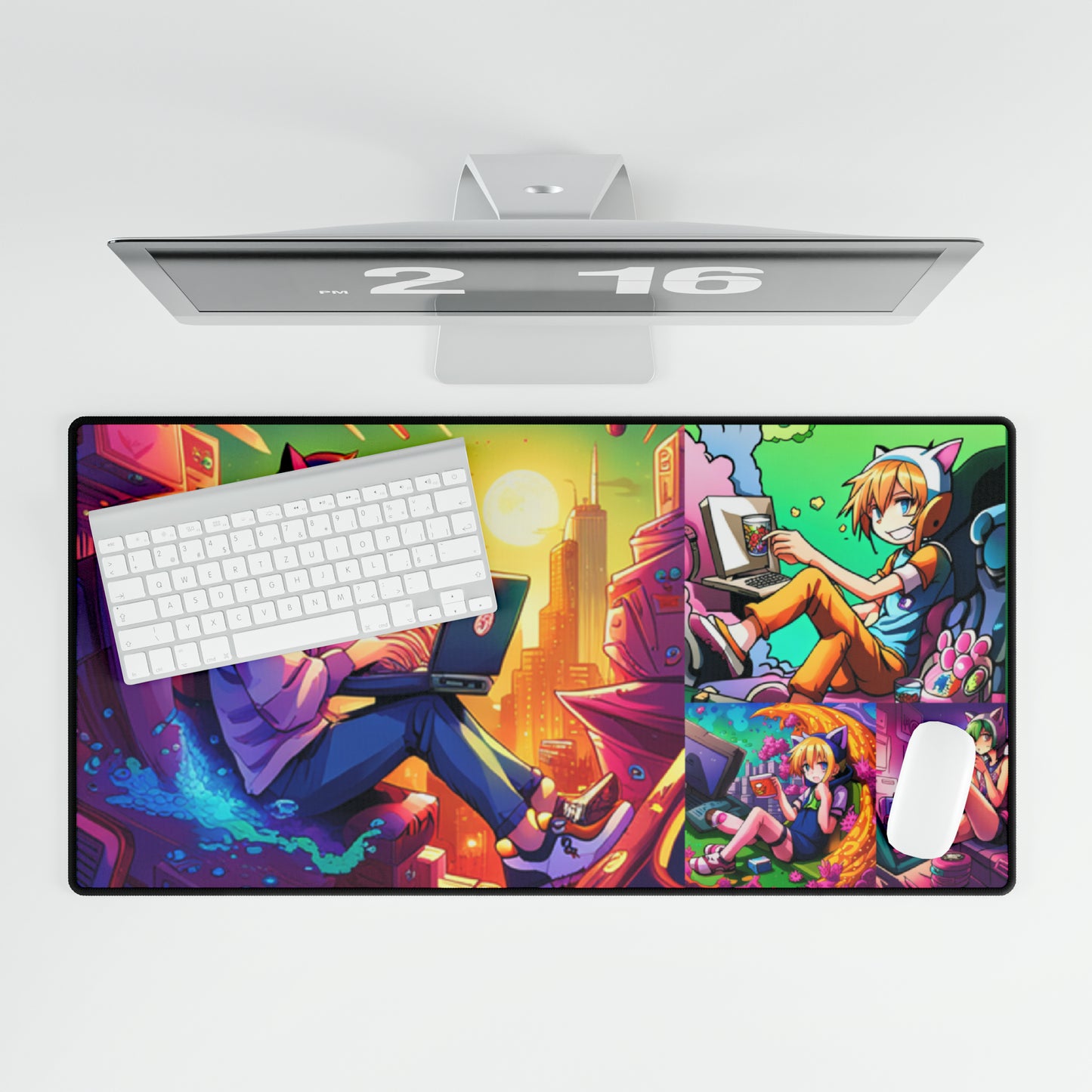 Cat Boy Anime Mouse Pad Desk Mats