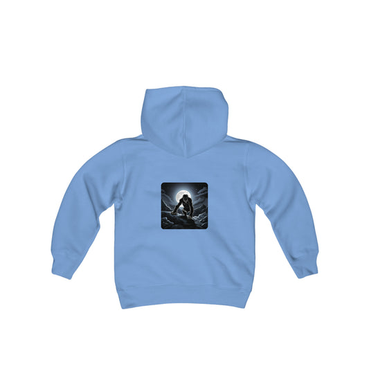 Sudadera con capucha de mezcla pesada para jóvenes de uso normal
