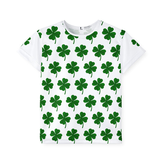 Custom Clover Pattern Kids Sports Jersey (AOP)