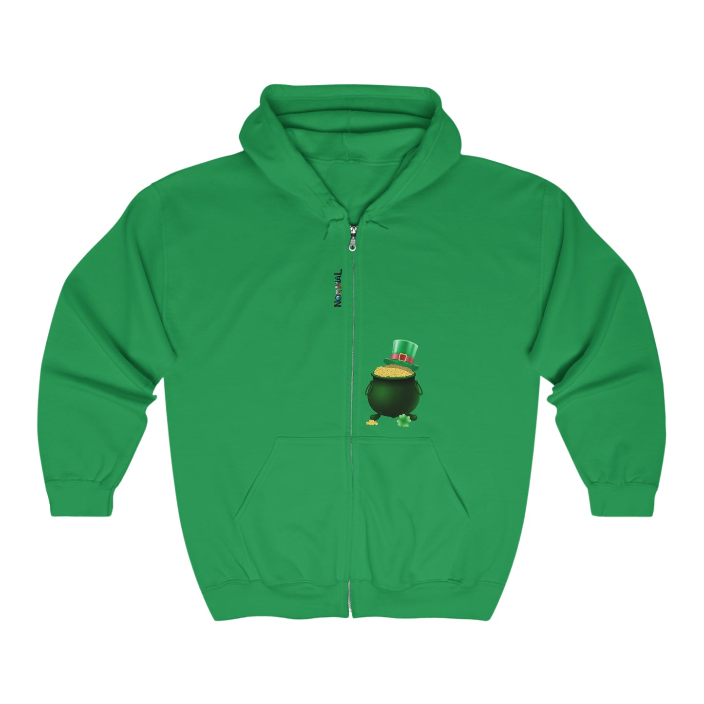 Normal Wear St Patricks Unisex Heavy Blend™ Full Zip Hooded Sweatshirt
