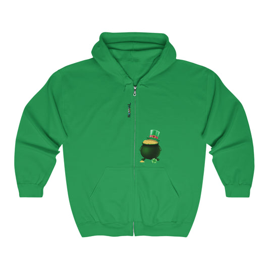 Normal Wear St Patricks Unisex Heavy Blend™ Full Zip Hooded Sweatshirt