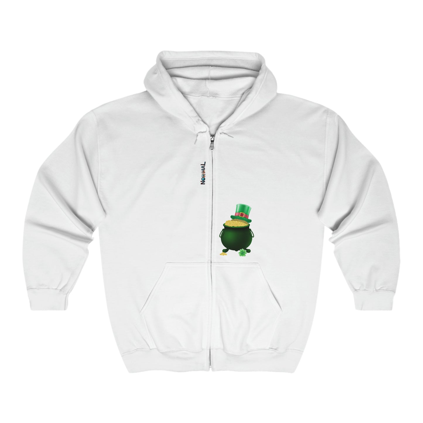 Normal Wear St Patricks Unisex Heavy Blend™ Full Zip Hooded Sweatshirt