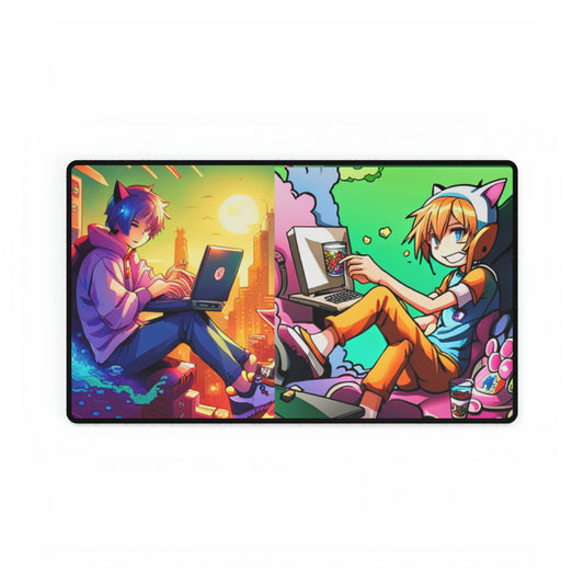 Cat Boy Anime Mouse Pad Desk Mats