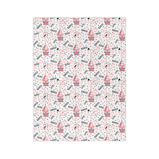 Valentines Hearts Velveteen Microfiber Blanket