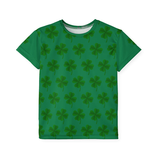 Custom Clover Pattern Kids Sports Jersey (AOP)