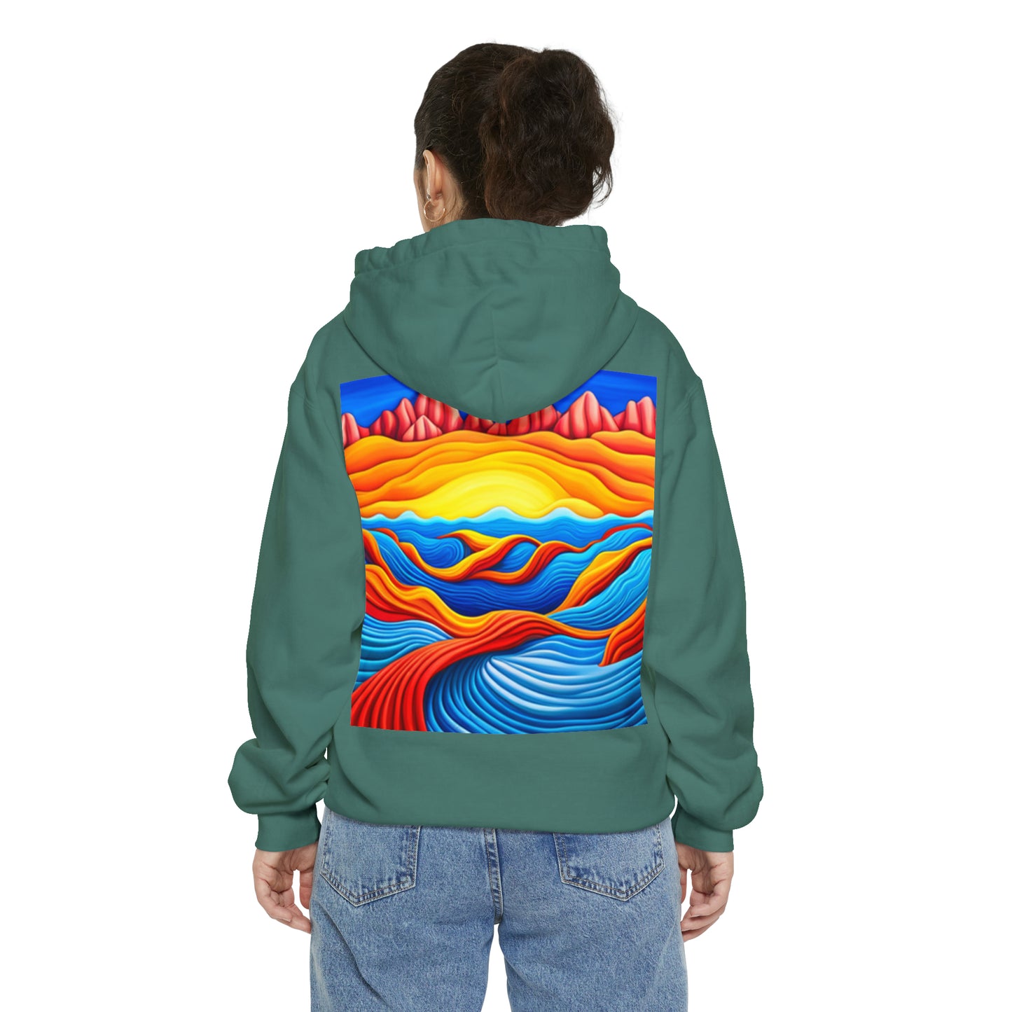 Normal Wear Unisex Garment-Dyed Hoodie