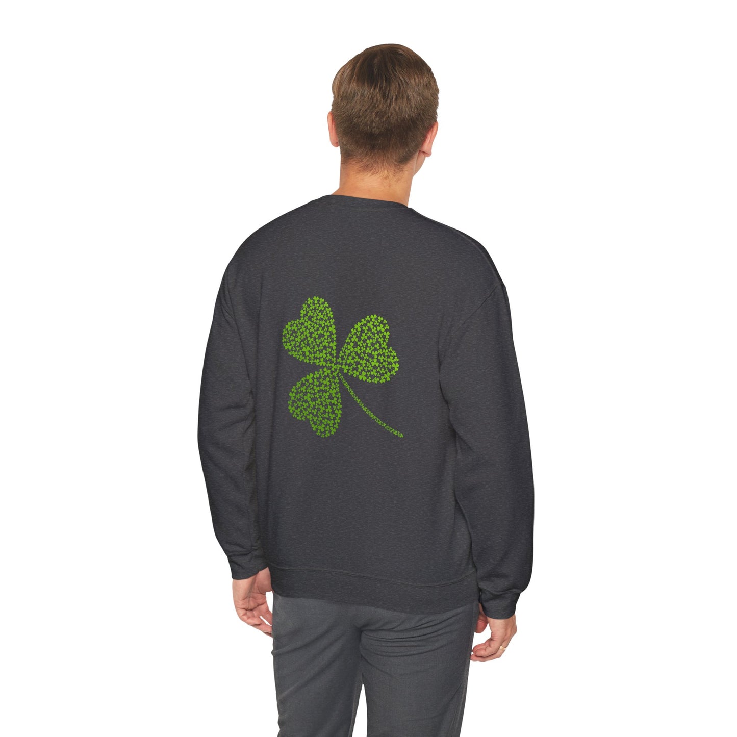 St Patricks Basic CloverUnisex Heavy Blend™ Crewneck Sweatshirt