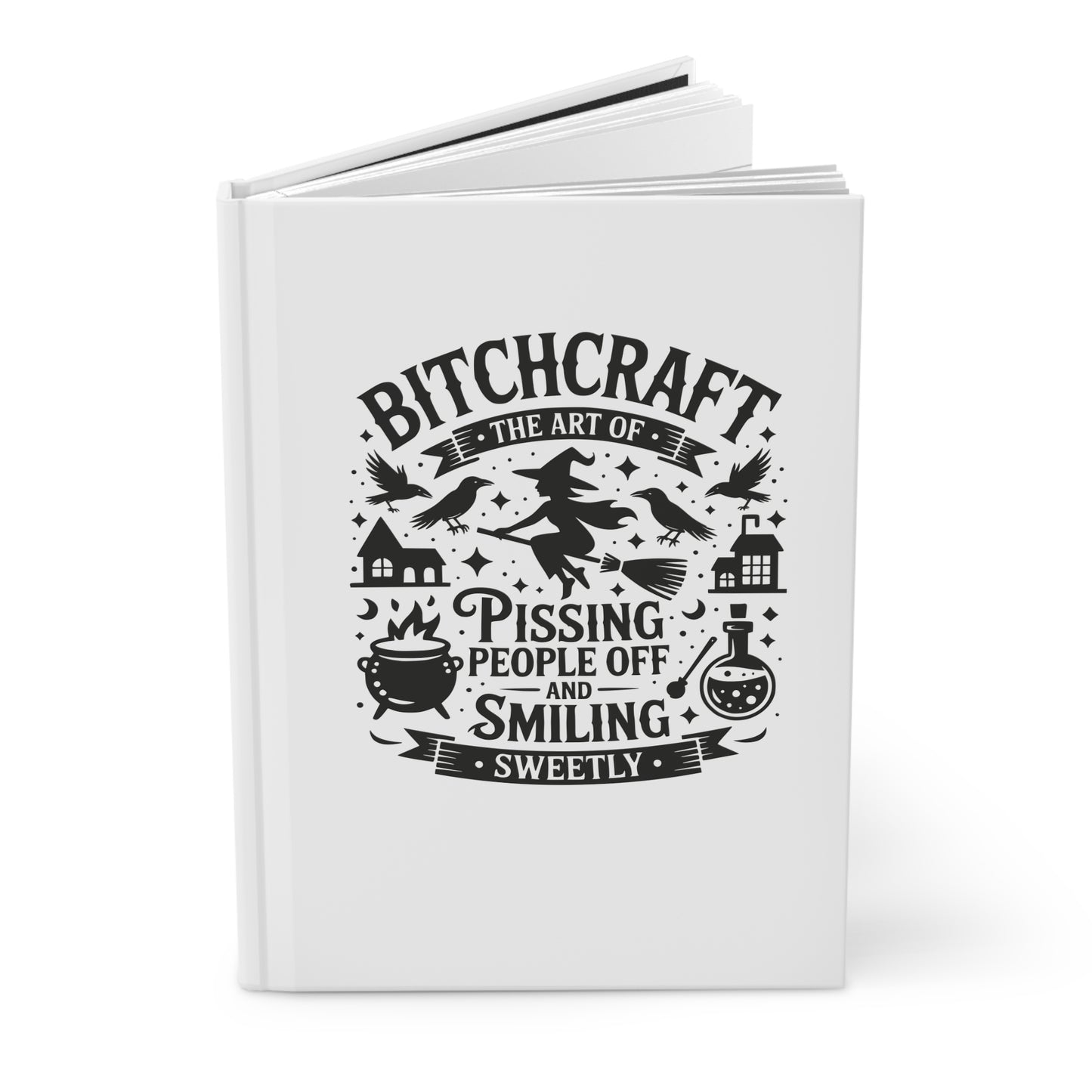 Raven Design Hardcover Journal - Perfect for Writers, Note-Taking, Gifts, School, F-Caw-F