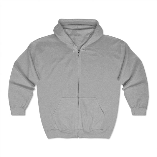 Faith & Spirit Full Zip Sweatshirt - Walk by Faith Design, Inspirational Apparel, Unisex Fashion, Gift for Believers, Cozy Layering