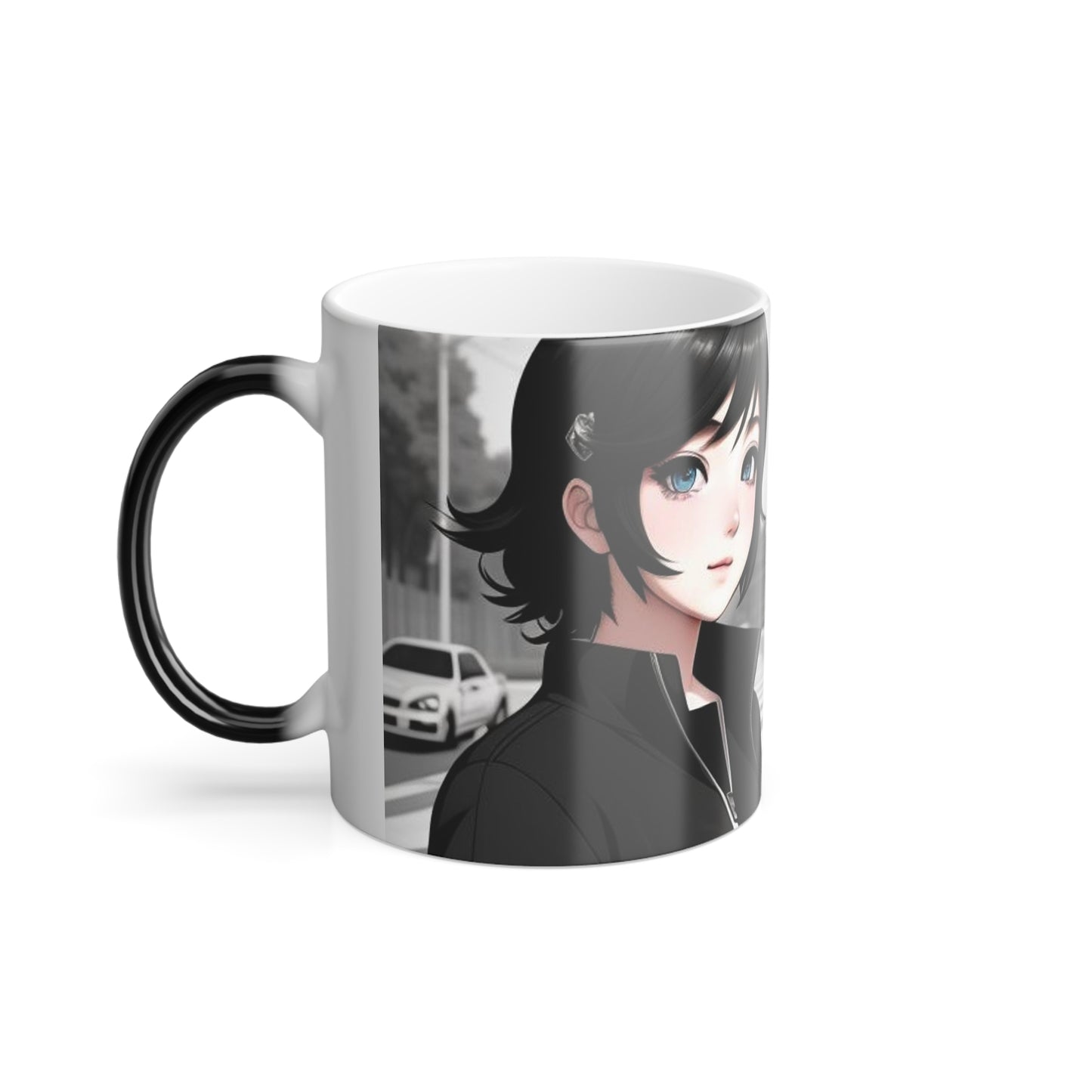 Anime Couple AI image on Thermal showing mug