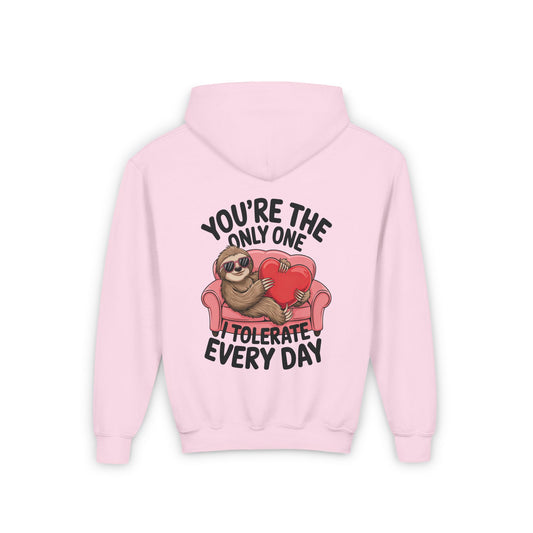 Sloth Heart Hoodie - Youth