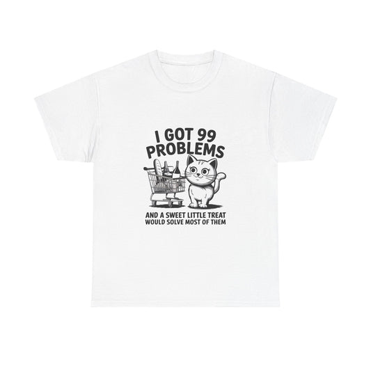 Funny Cat Lover Tee, "I Got 99 Problems" Shirt, Cute Pet Gift, Animal Lover T-Shirt, Ideal for Birthdays, Holidays