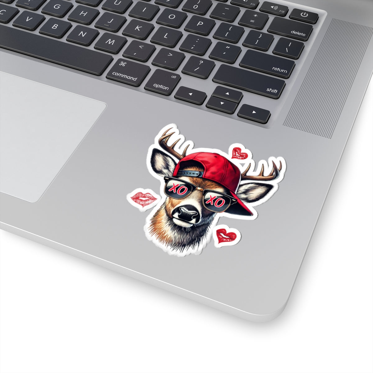 Sticker Sheet - Cool Buck Head with Sunglasses and Red XO XO Design