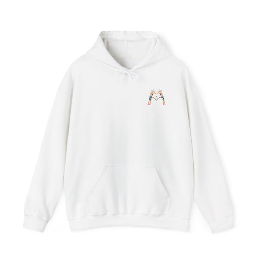 Rainbow Skeleton Heart Hoodie