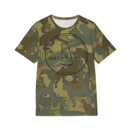 Cute Dog Camo IBBT Region 8 T-Shirt for Bird Technicians