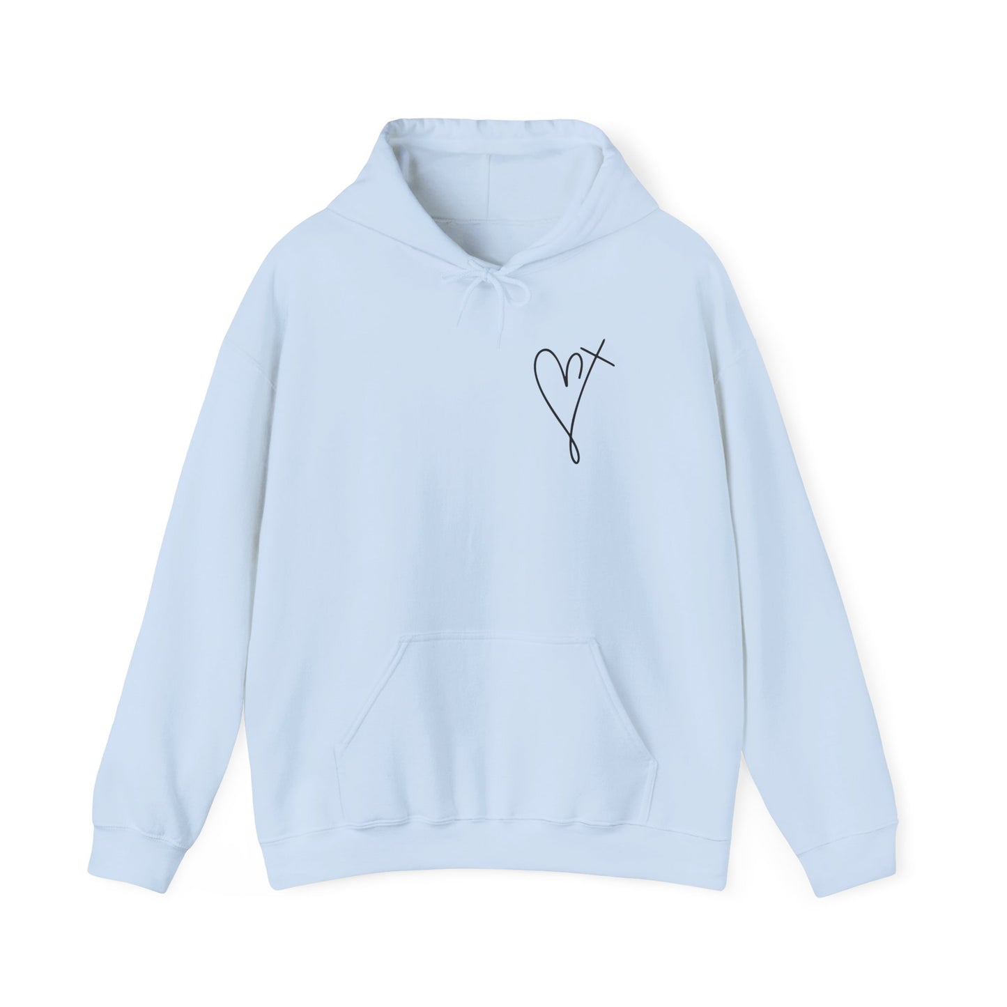Jesus Has My Back Hoodie - Unisex Heavy Blend™ Sweatshirt, Faith-Based Gift, Cozy Comfort, Religious Apparel, Inspirational Wear