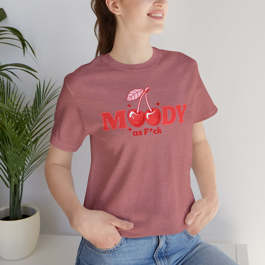 Moody AF front Cherries Self Love skeleton Heart Back