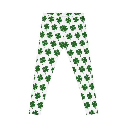 St Patricks Day Clover Women's Casual Leggings (AOP)