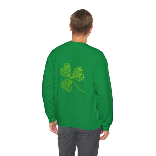 St Patricks Basic CloverUnisex Heavy Blend™ Crewneck Sweatshirt