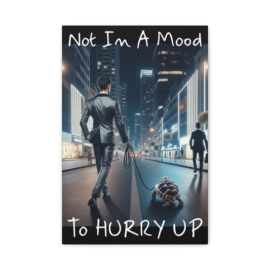 Funny Motivational Wall Art Print, Decor for Office, Home, Gift for Friends, Unique Canvas Artwork